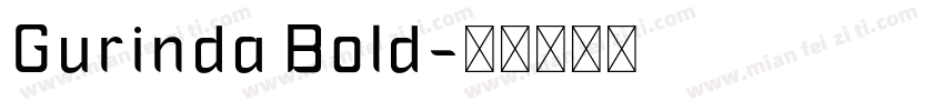 Gurinda Bold字体转换